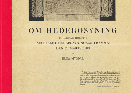 Bog omhandlende hedebosyningerne, på baggrund af et foredrag i 1909