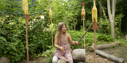 Piger leger gammeldags leg