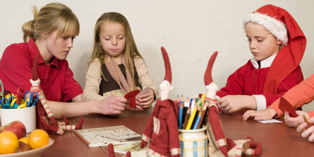 Børn i juleværksted