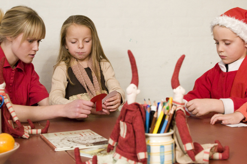 Børn i juleværksted