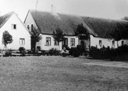 Sort og hvidt billede af Grevegård fra 1910